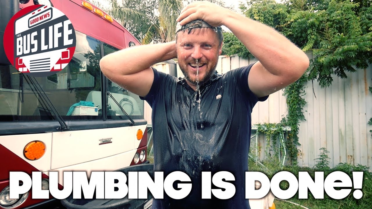 Plumbing is DONE on our Bus Conversion | The Bus Life
