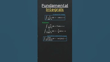 Fundamental Integrals Rules | 1/(sin x)^2