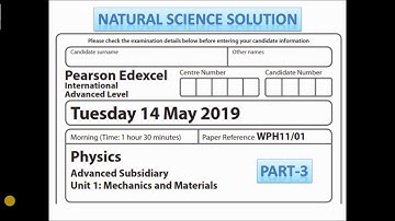 Edexcel IAL physics New Spec unit 1 June 19 part 3