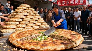 山东夫妇卖肉盒火足 40 年！干趴全同行超霸气，做法全国独一份月赚上万【小食光光】