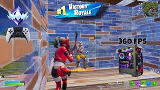 Fortnite High Elimination Reload on PC | PS5 Controller Gameplay | 360 FPS
