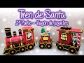 Tren navideño de Santa con filigrana (parte 2), Santa Christmas Train of Quilling