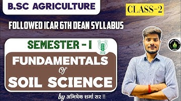 Fundamentals of Soil Science | Rocks & Min. | BSc Agriculture, soil science agriculture 1st semester