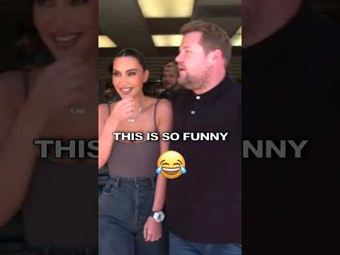 Kim's security is so funny 😂 Kim Kardashian and James Corden #thekardashians