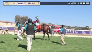 Irish Corn wins race 2 at Del Mar 10/31/24