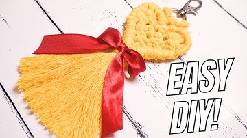 How to Make a Macrame Heart Keychain – Beginner-Friendly! 💕