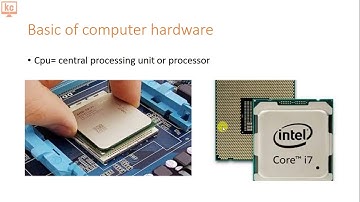 nielit class 1 basic computer hardware (in hindi)