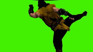 Green Screen Mortal Kombat Scorpion Version 1 Fighting