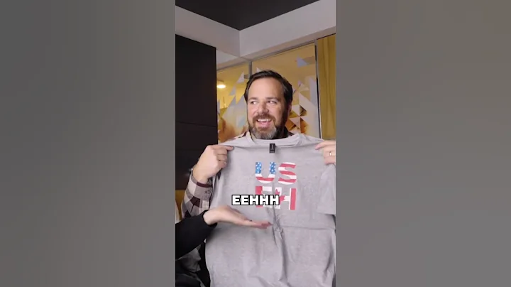 American reacts to Canadian giftsPoutine t-shirt?