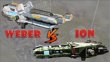 Ion vs New weapon Weber anti resistance medium weapons comparison test server war robots