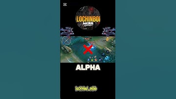 alpha tutorial ✅ #mlbb #mobilelegends #alpha
