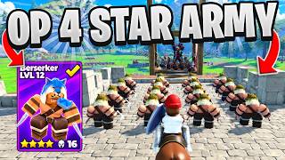 I USED OP 4 STARS TO WIN EVERY WAR IN ROBLOX COMMAND AN ARMY