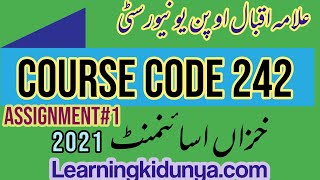AIOU Solved Assignment 1 Code 242 Autumn 2021 | Learning ki dunya | Aiou Assignments