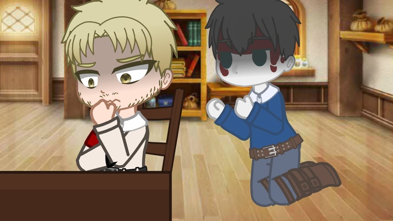 Bertholdt haunting Reiner + bonus ||AOT/Attack on Titan AU|| Reibert/Reiner x Bertholdt ||It'sKayla