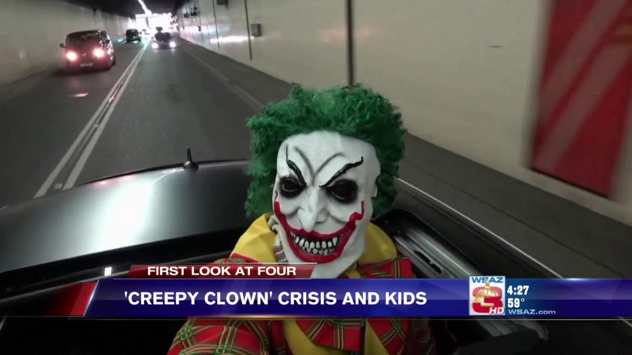 Creepy Clown Sightings Scaring Your Child? Here's How to Cope YouTube