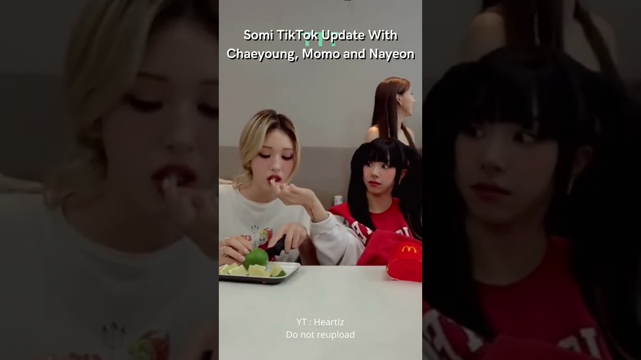somi's tiktok update with some twice members