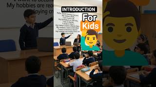 Kids🙋 English Self Introduction | Class Introduction Speech | English Speaking Practice for Children
