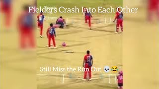 Fielders Crash Into Each Other & Still Miss The Run Out