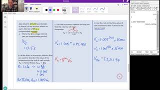Compound Interest - General Maths Recursion