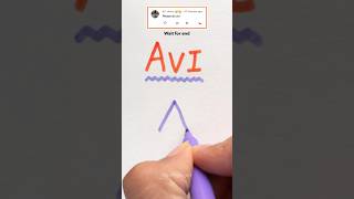 AVI logo😇 Comment your name for next logo 🥰🫶🏻 #shorts #logodesign #namelogo #viral #logo