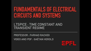 6.  Transient regime and time constant