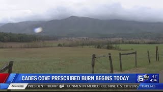 GSMNP planning prescribed burn in Cades Cove