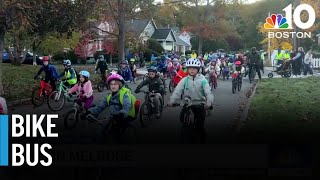 Kids ride to school together on ‘Bike Bus' News