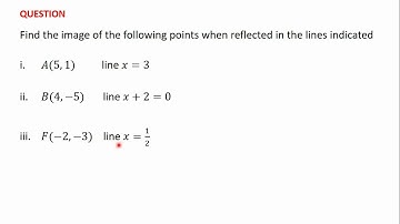 5 Reflection in the Line x = a PART I