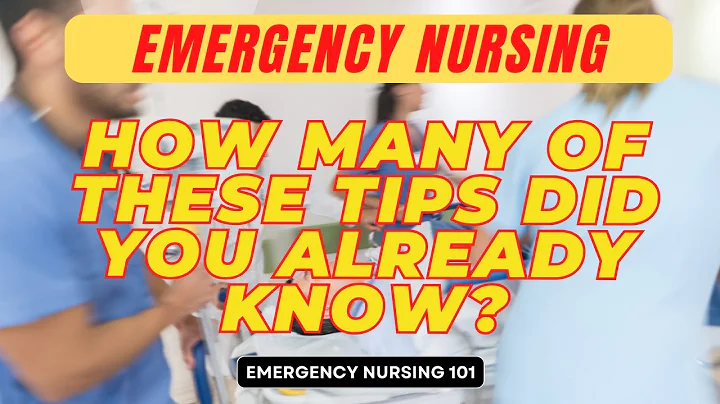 13 Essential Tips for New Emergency Nurses ( Must Know Tips )