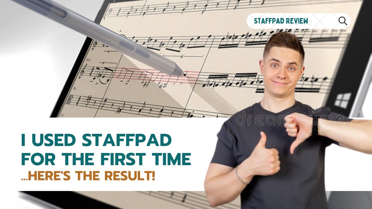 StaffPad Rewiew My 1st original composition using StaffPad [ W score ] YouTube