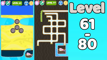 Save the Fish walkthrough Level 61 - 80 | Mronger