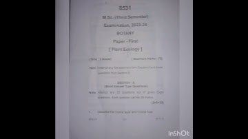 MSc 3rd sem, 2023-24, plant ecology #ku #botany