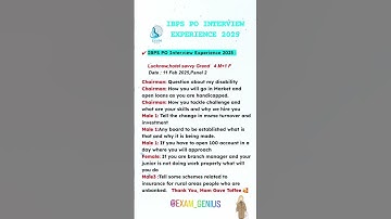 IBPS PO Interview: Toughest Question I Faced in 2025 #ibpspo #bank #interview