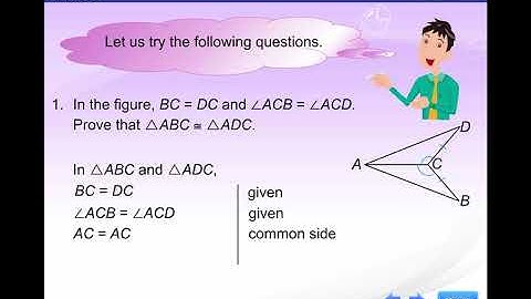 Ch 9.2 Deductive Proofs about Triangles