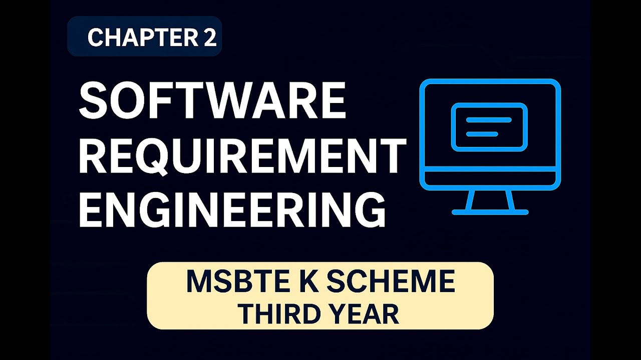 Chapter no 2 | Software Requirement Engineering | MSBTE K Scheme ...