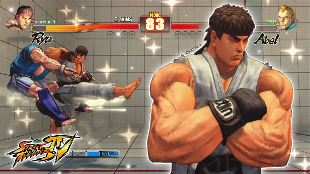 Рю против Абеля (максимальная сложность) | Street Fighter IV