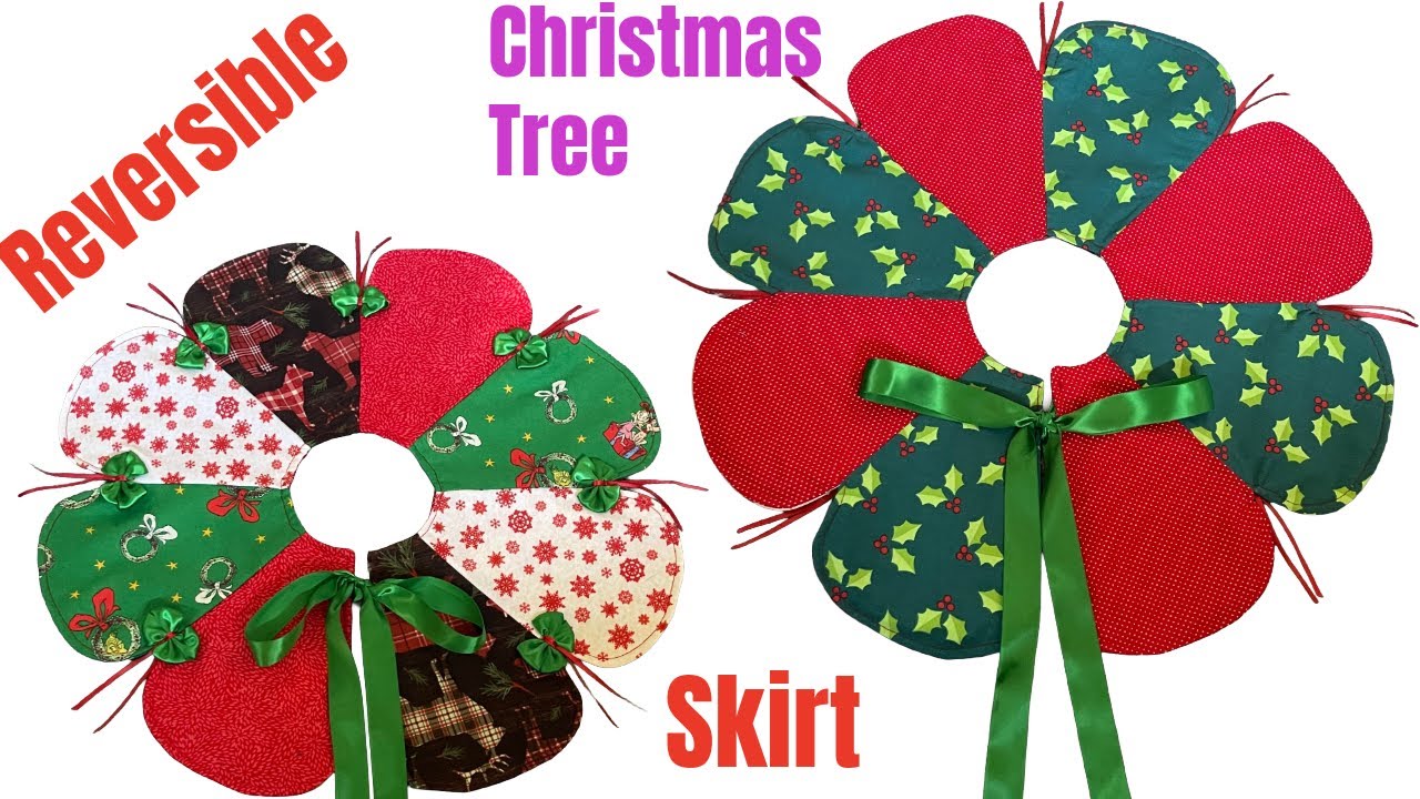 Рождественские поделки для шитья и продажи / Юбка для рождественской елки своими руками / Простой...