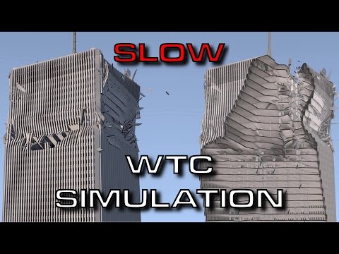 Blender Demolition - Case Study: World Trade Center (slowed down)