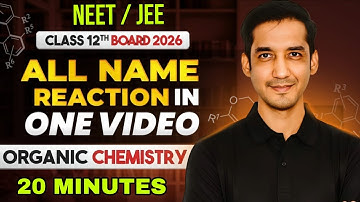🔥 Top Organic Name Reactions in 20 minutes | Class 12 Chemistry | NEET & JEE Revision | CBSE Board