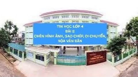 Tin học lớp 4( CTST) - Bài 8: Chèn hình ảnh, sao chép, di chuyển, xóa văn bản