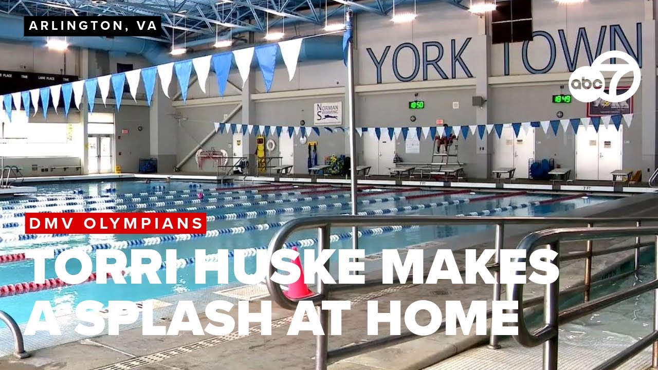 Gold medalist Torri Huske makes a splash at home