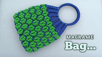 Macrame Purse bag tutorial | Bolsa de macrame | how to make macrame hand bag | macrame phone bag