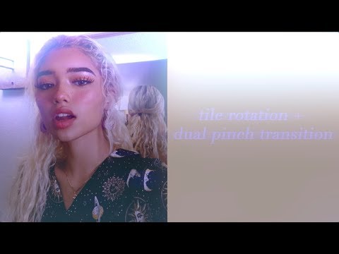 after effects | tile rotation + dual pinch transition tutorial