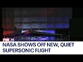 NASA unveils super quiet X-59 supersonic jet