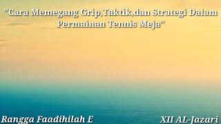 Teknik Memang Bet,Taktik, dan Strategi Dalam Permainan Tennis Meja