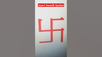 Insert swastik symbol in ms word #shorts #viral
