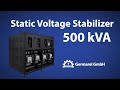 500kVA Static Stabilizer/Regulator Three Phase Solution and Testing From Germany