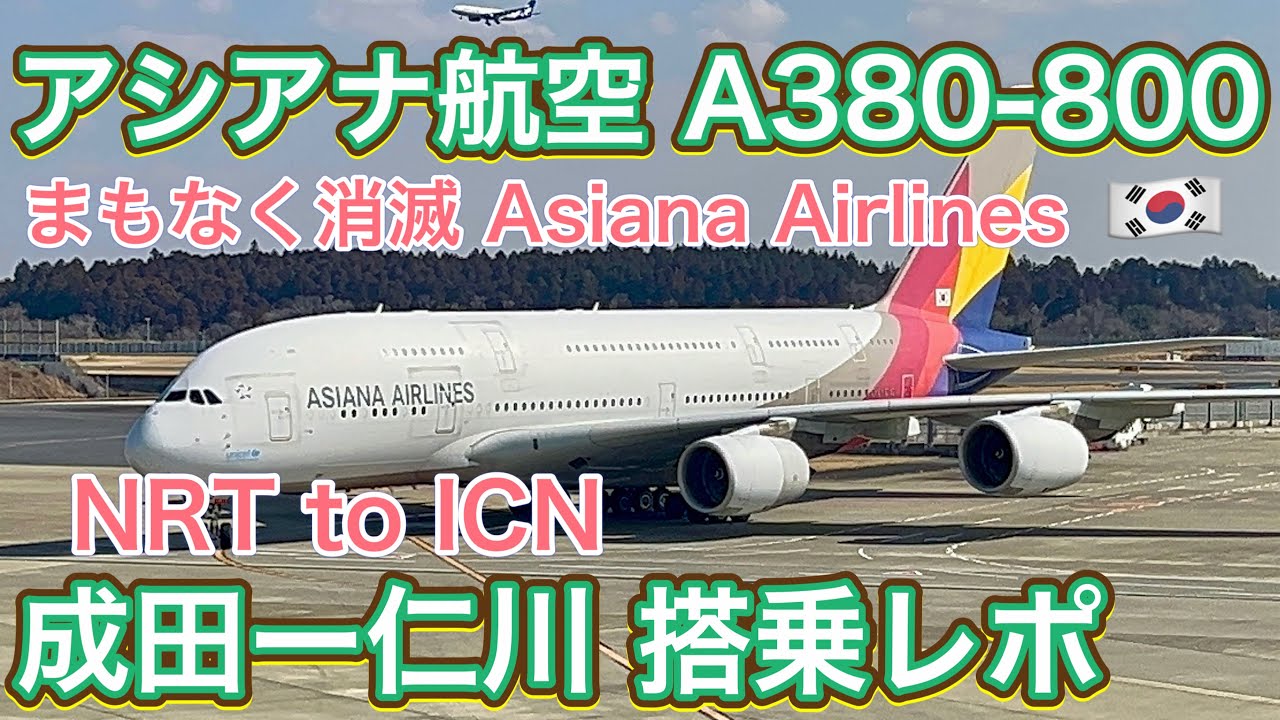 1/150 A380-800 アシアナ航空 アシアナ航空 A380-800 東京/成田ーソウル/仁川 搭乗レポ Asiana