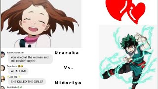  Uraraka Vs Midoriya  yanderechan Vs Monika  Rap Battle  Mha  Prank 