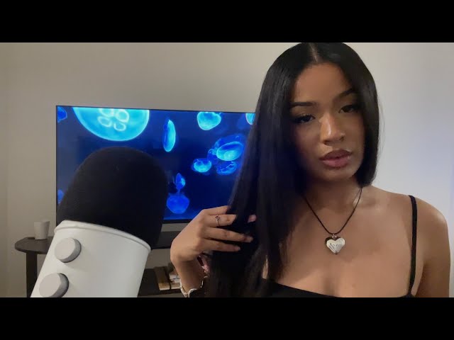asmr hair play